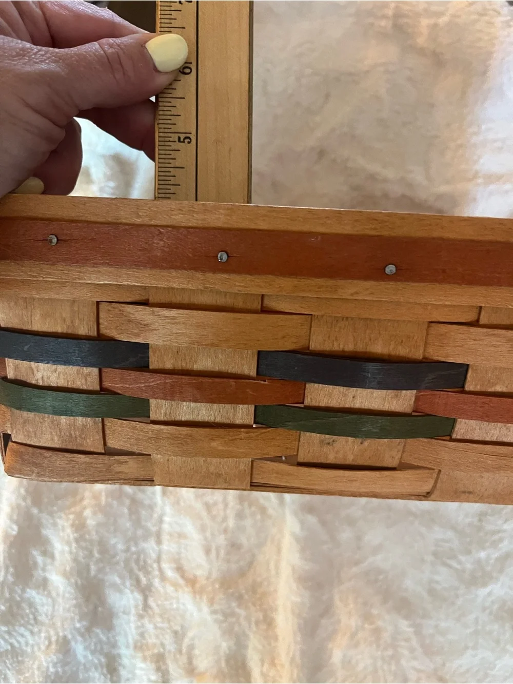 Longaberger 1990 Shades of Autumn Pie Basket